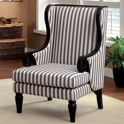  Furniture of America Riviera Stationary Fabric Accent Chair CM-AC6802 IMAGE 1