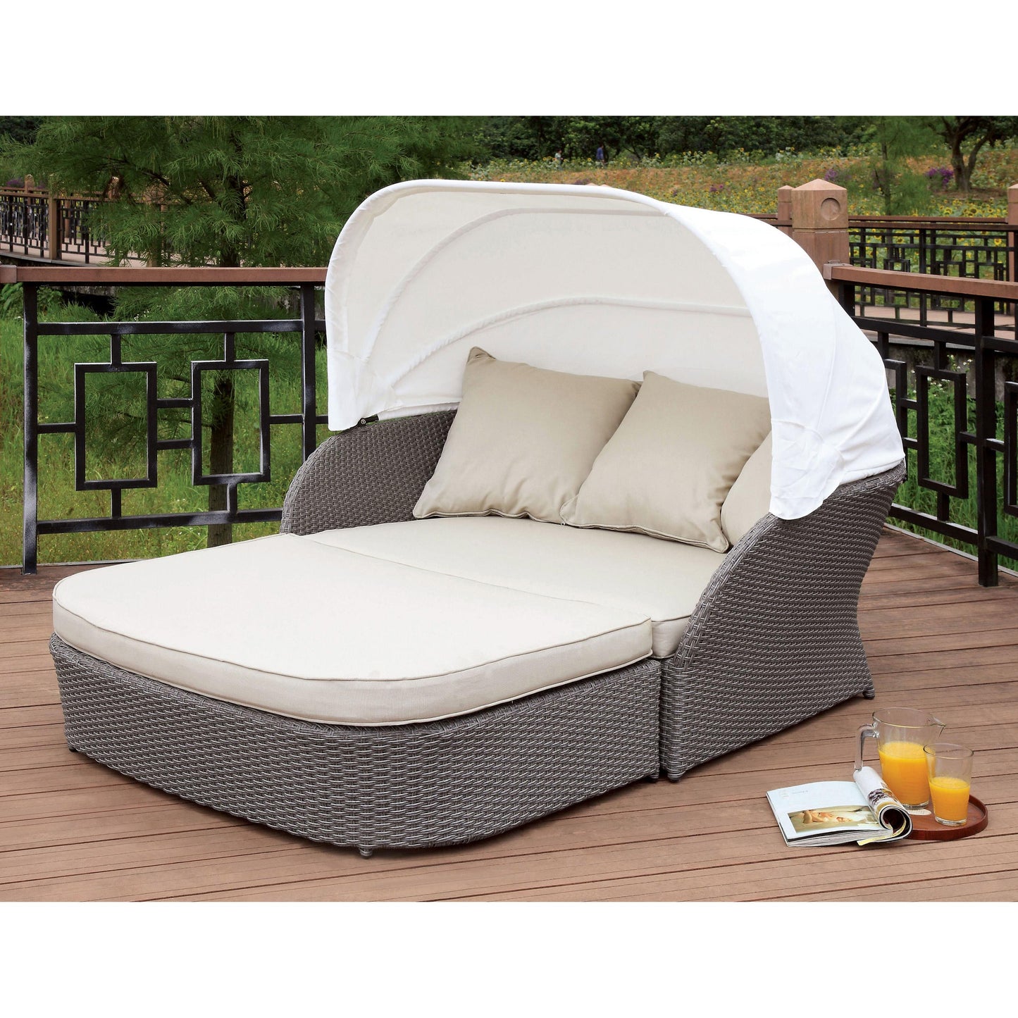 Furniture of America Outdoor Seating Daybed CM-OS2107 IMAGE 1