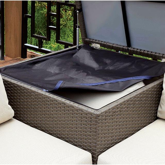  Furniture of America Davina CM-OS1818-SET Patio Sectional w/ Ottoman & Storage IMAGE 5