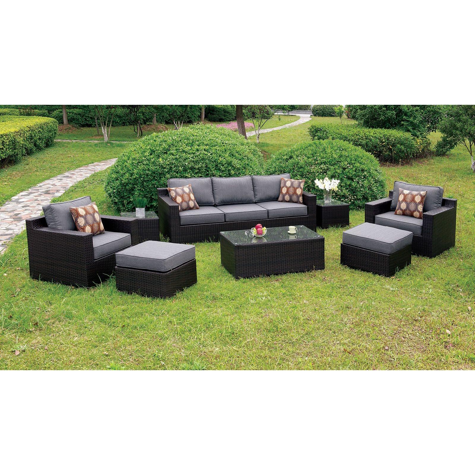  Furniture of America Outdoor Seating Sets CM-OS1827GY-SET IMAGE 1