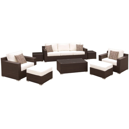  Furniture of America Outdoor Seating Sets CM-OS1827WH-SET IMAGE 2