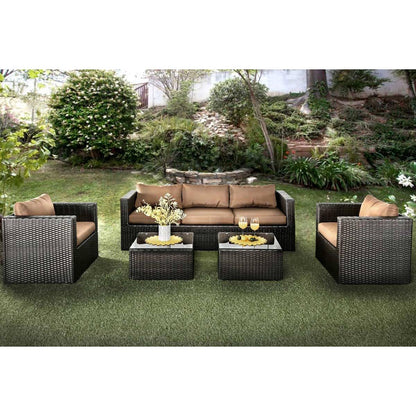  Furniture of America Outdoor Seating Sets CM-OS1820BR IMAGE 1
