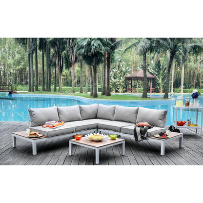  Furniture of America Outdoor Seating Sectionals CM-OS2580GY-PK IMAGE 1