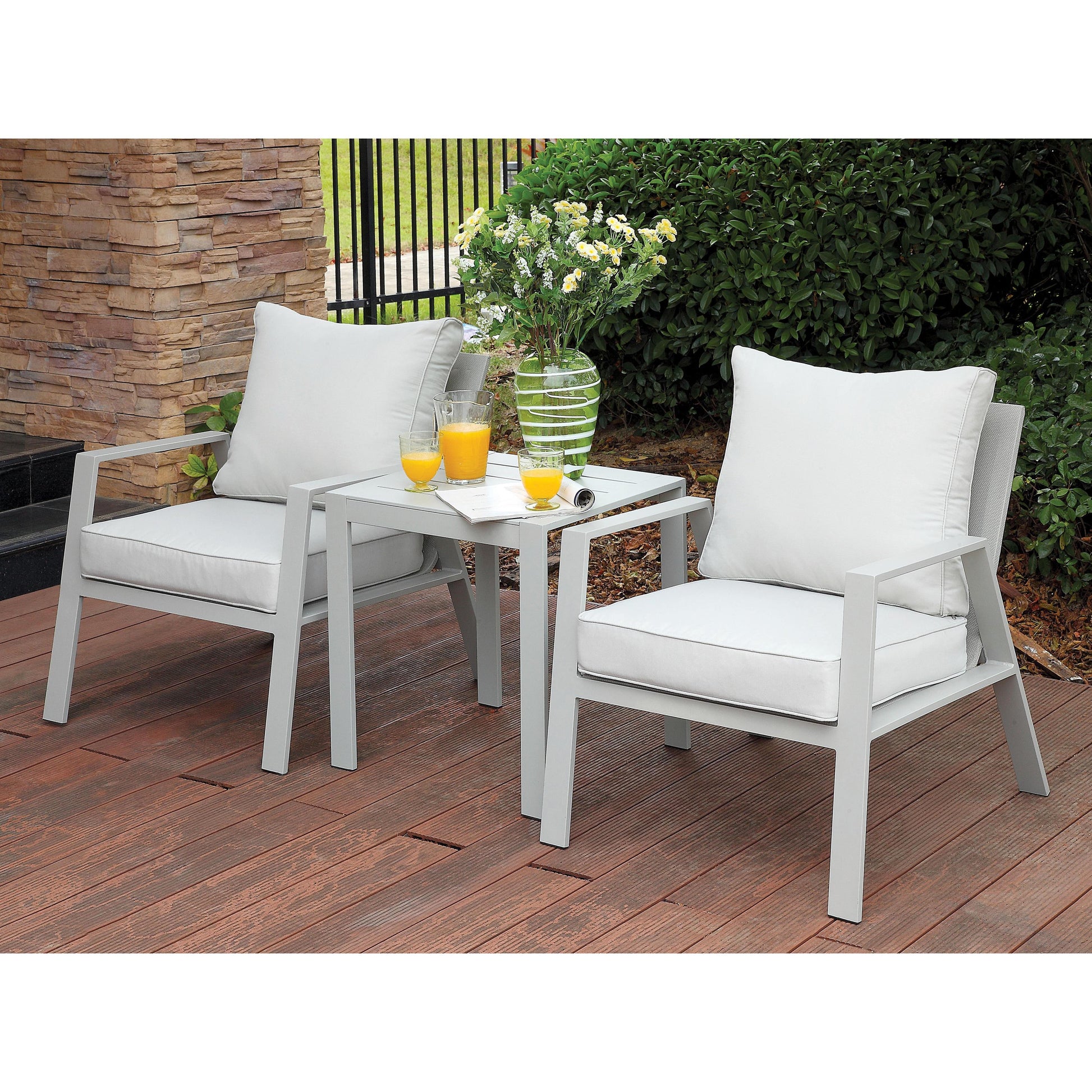  Furniture of America Outdoor Seating Chairs CM-OC1765-AC IMAGE 2