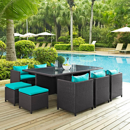  Furniture of America Outdoor Dining Sets 11-Piece CM-OT2127-SET IMAGE 1