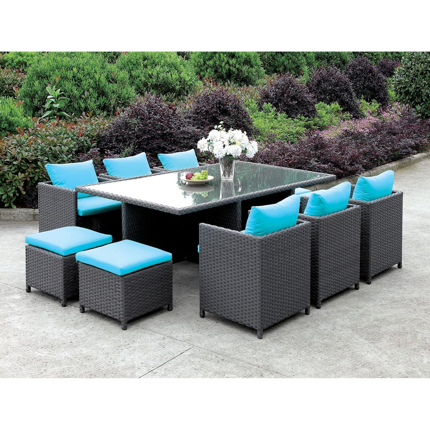  Furniture of America Outdoor Dining Sets 11-Piece CM-OT2127-SET IMAGE 2