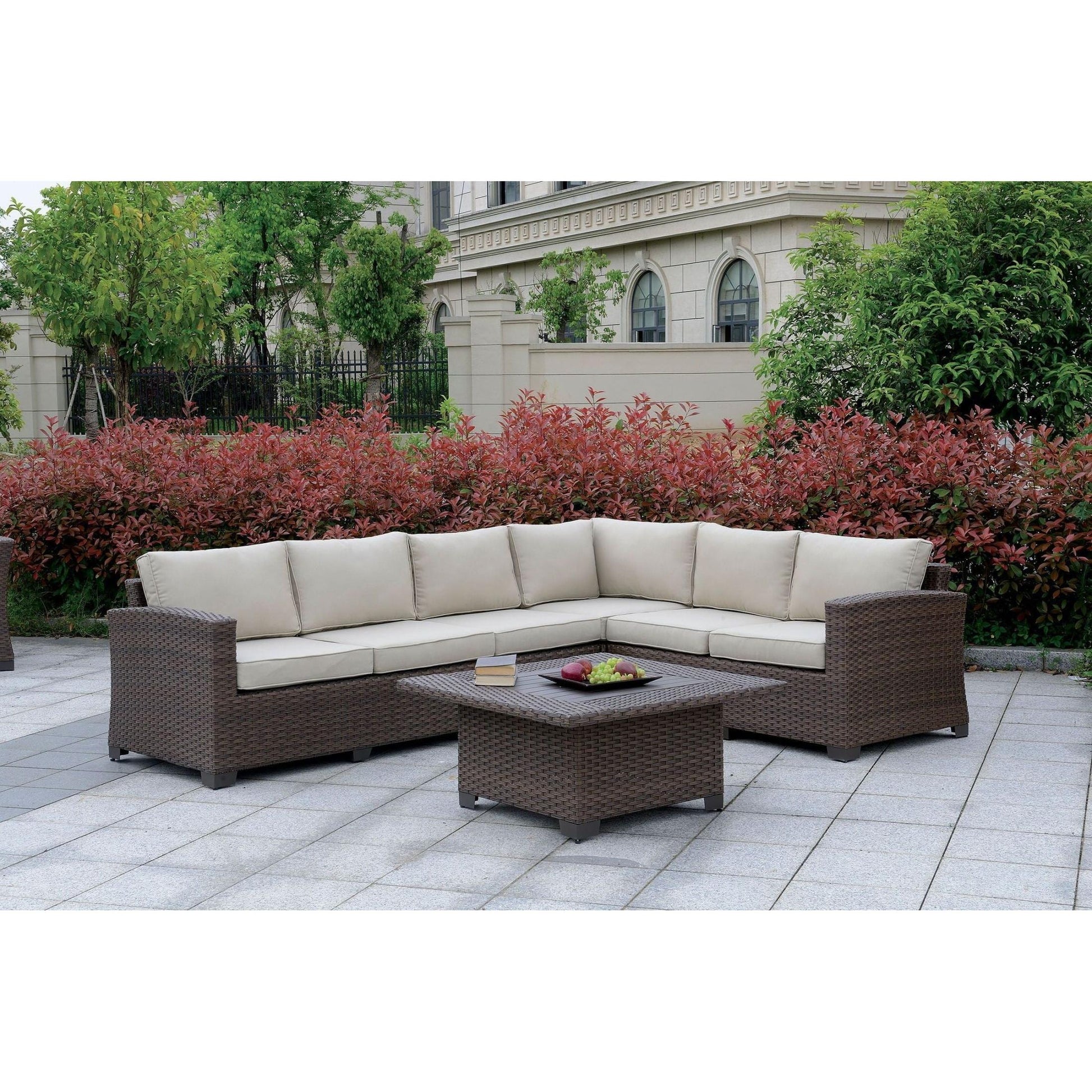  Furniture of America Outdoor Seating Sectionals CM-OS1840BR-SET1-RCR IMAGE 1