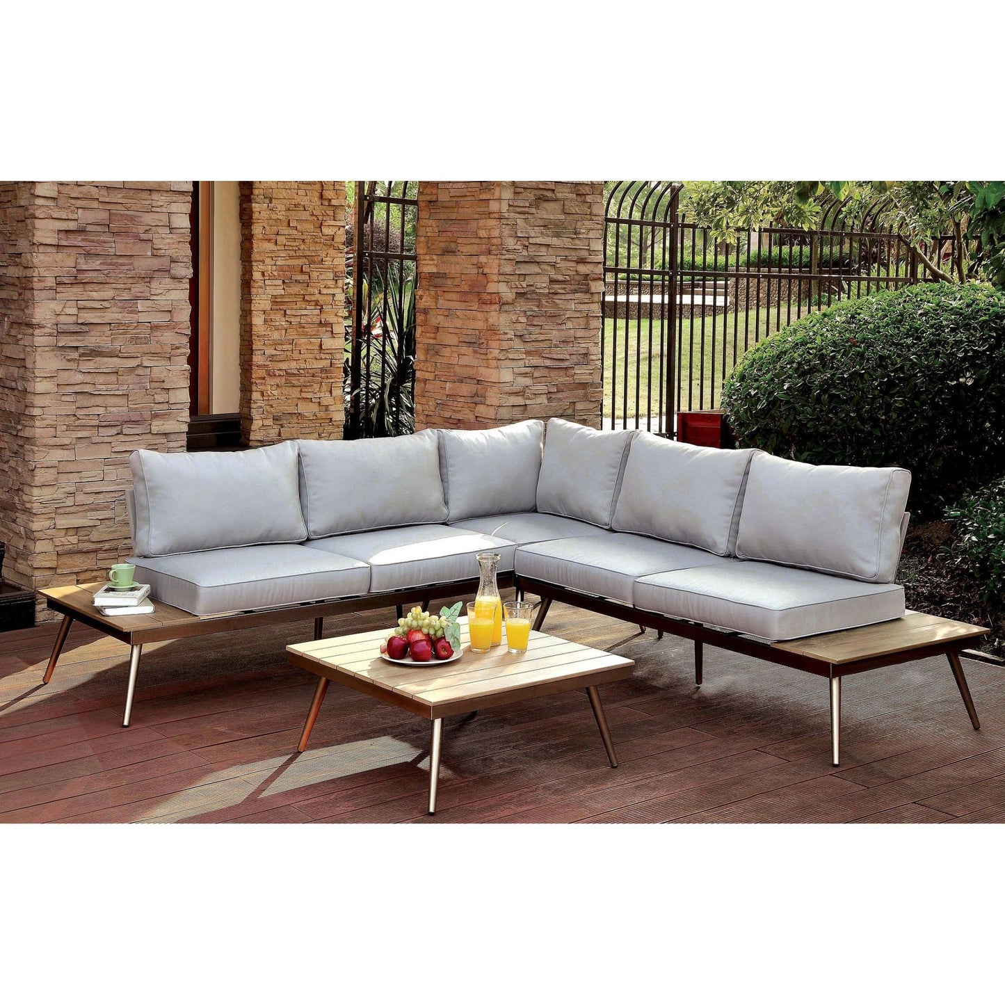  Furniture of America Outdoor Seating Sectionals CM-OS2582-2LV+CNR IMAGE 1