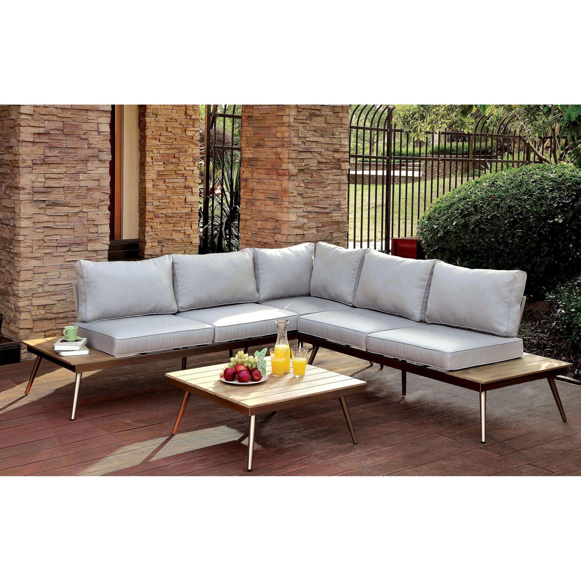  Furniture of America Outdoor Seating Sectionals CM-OS2582-2LV+CNR IMAGE 1