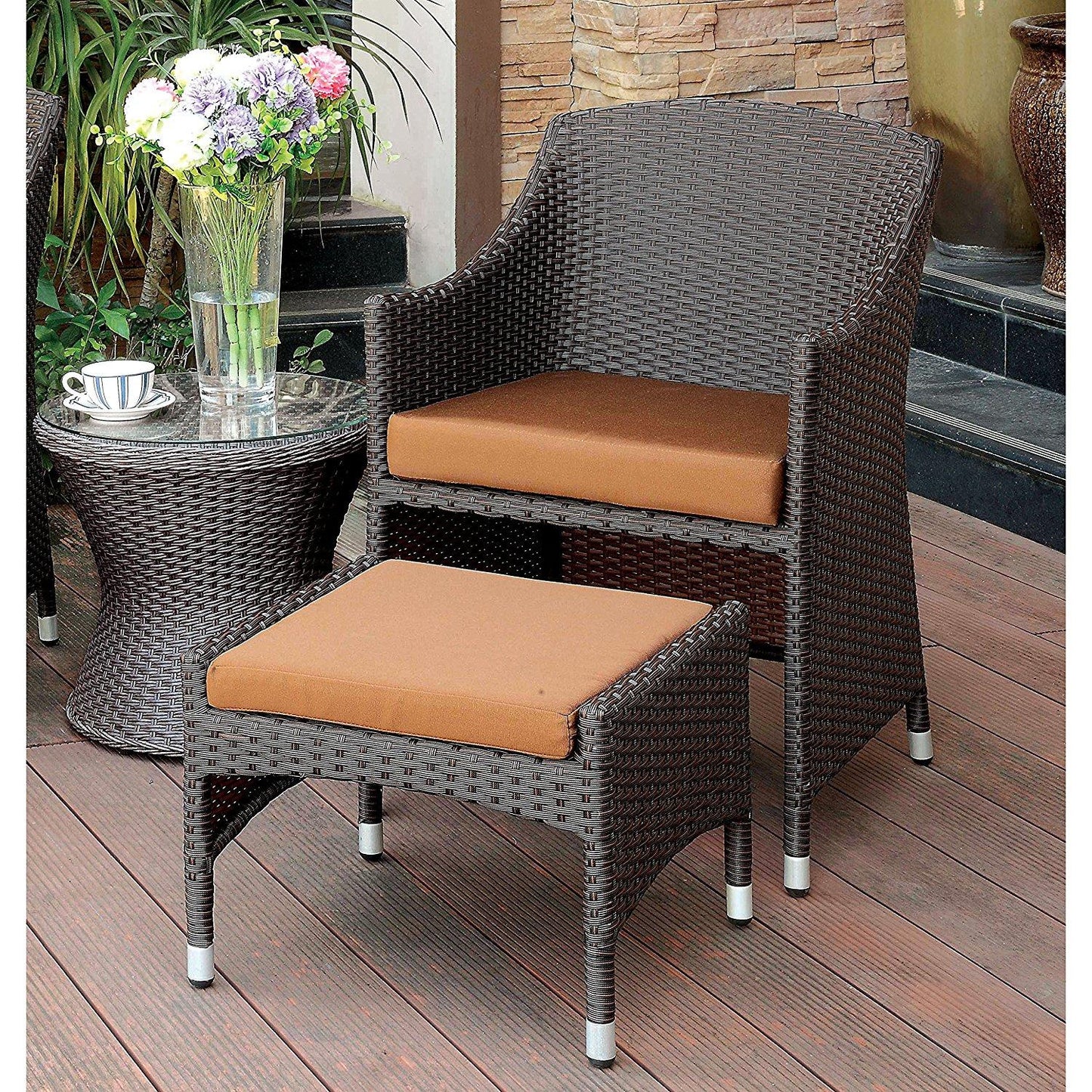  Furniture of America Outdoor Seating Chairs CM-OT2550-AC IMAGE 2