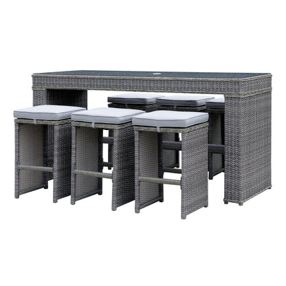  Furniture of America Outdoor Tables Pub Tables CM-OT1847-BT IMAGE 2