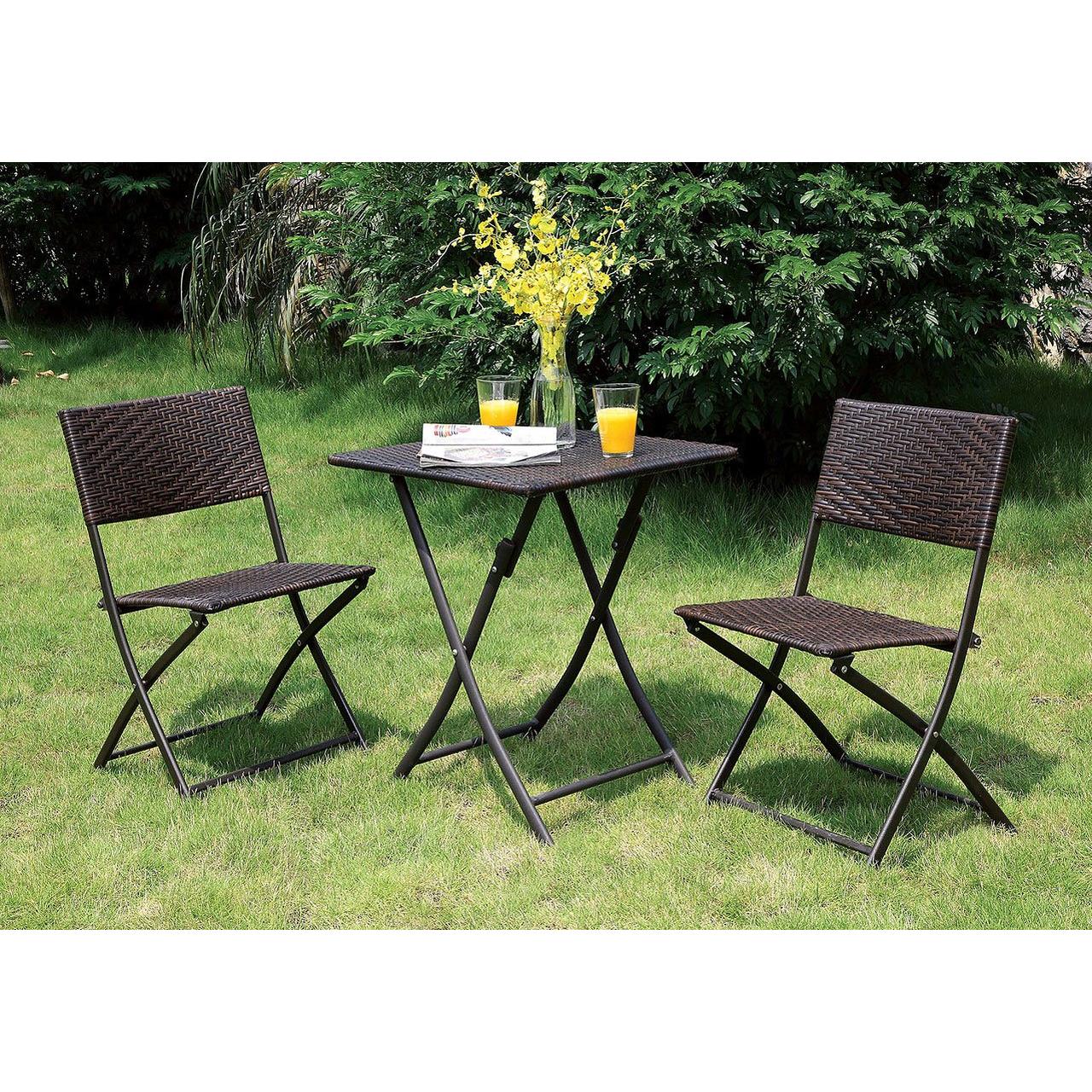  Furniture of America Outdoor Dining Sets 3-Piece CM-OT1804 IMAGE 1