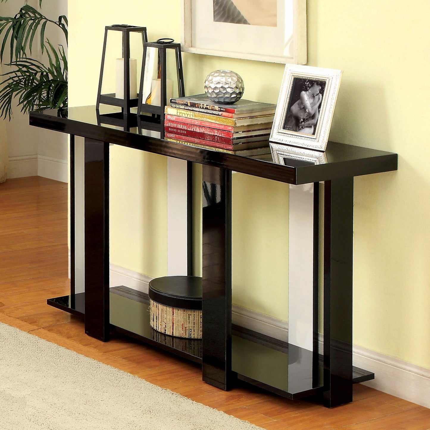  Furniture of America Lakoti I Sofa Table CM4240BK-S IMAGE 1