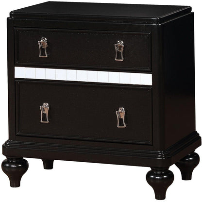  Furniture of America Ariston 2-Drawer Nightstand CM7170BK-N IMAGE 1