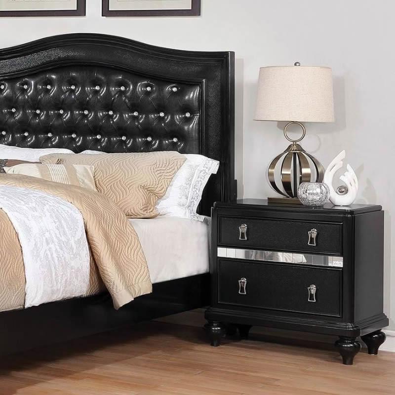  Furniture of America Ariston 2-Drawer Nightstand CM7170BK-N IMAGE 2