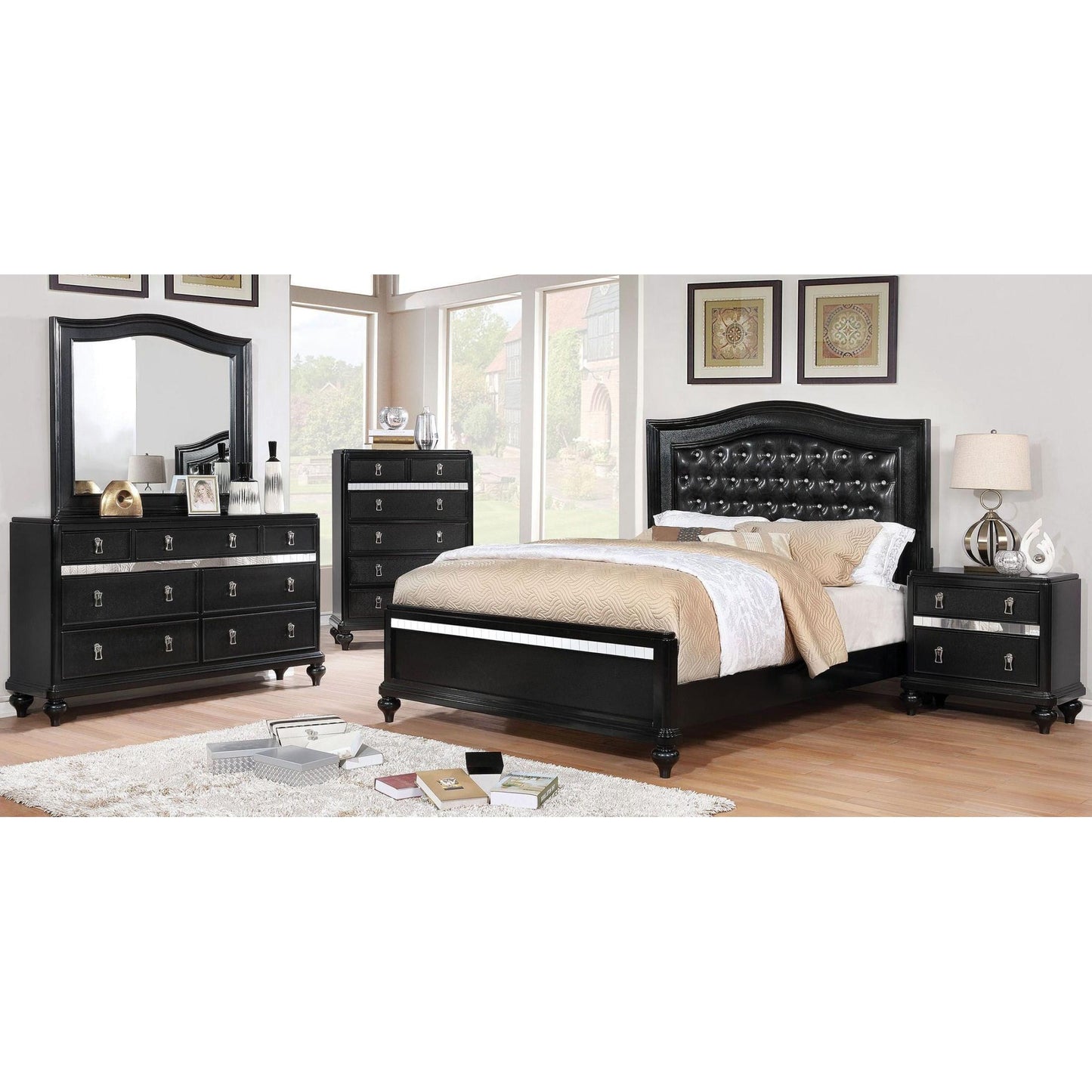  Furniture of America Ariston 7-Drawer Dresser CM7170BK-D IMAGE 4