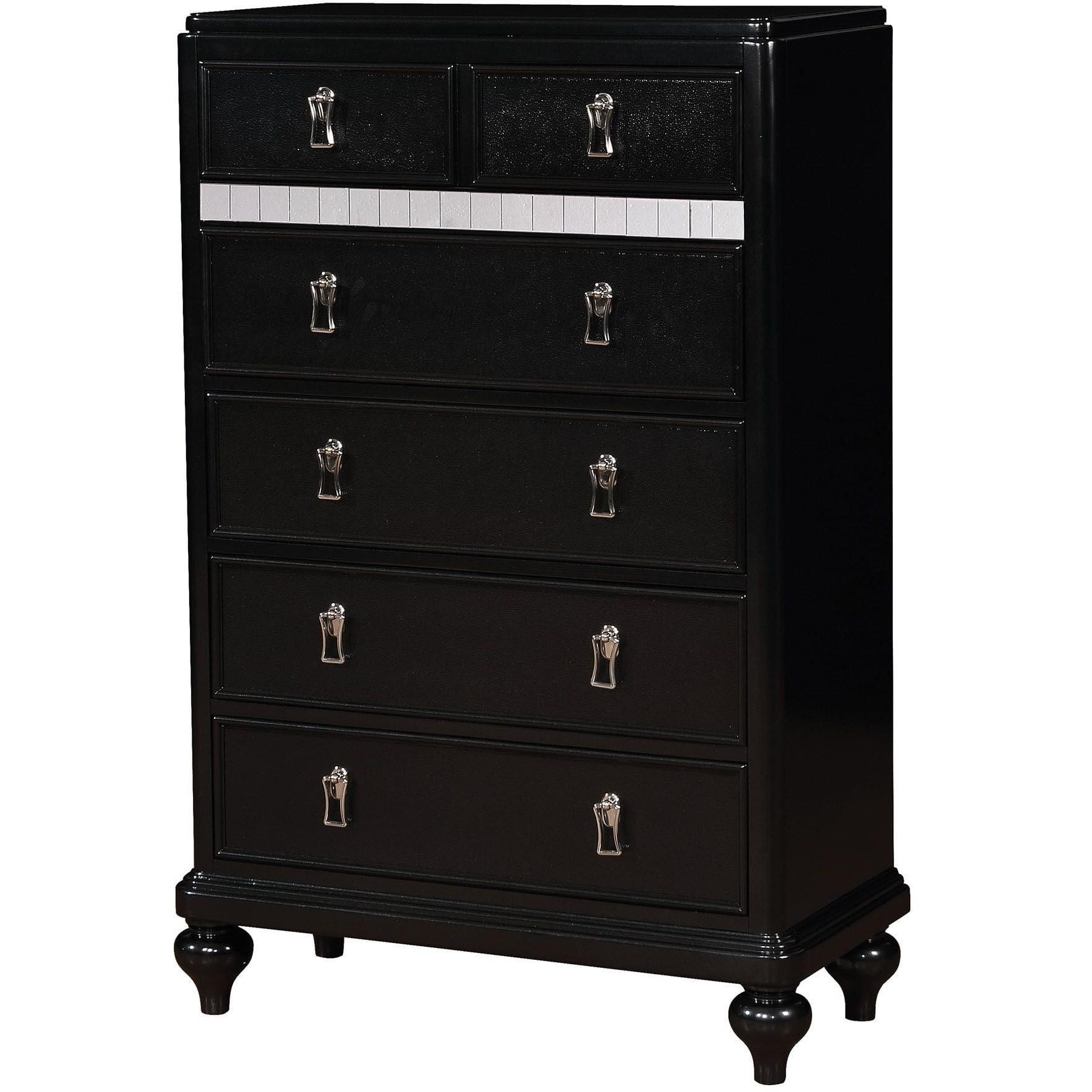  Furniture of America Ariston 6-Drawer Chest CM7170BK-C IMAGE 1