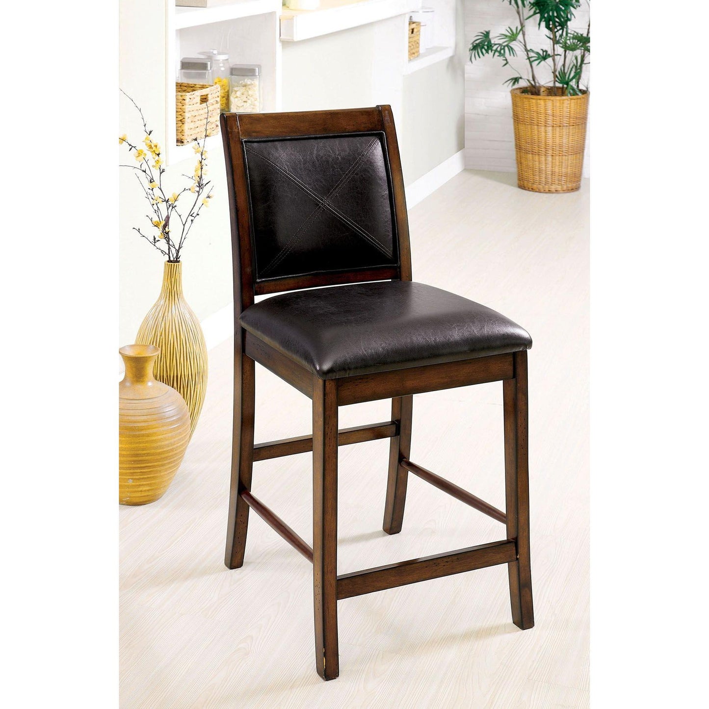  Furniture of America Living Stone II Counter Height Stool CM3590PC-2PK IMAGE 2