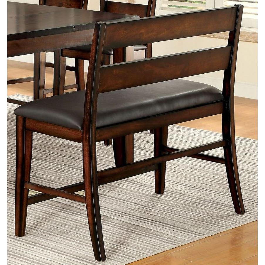  Furniture of America Dickinson II Counter Height Bench CM3187PBN IMAGE 1