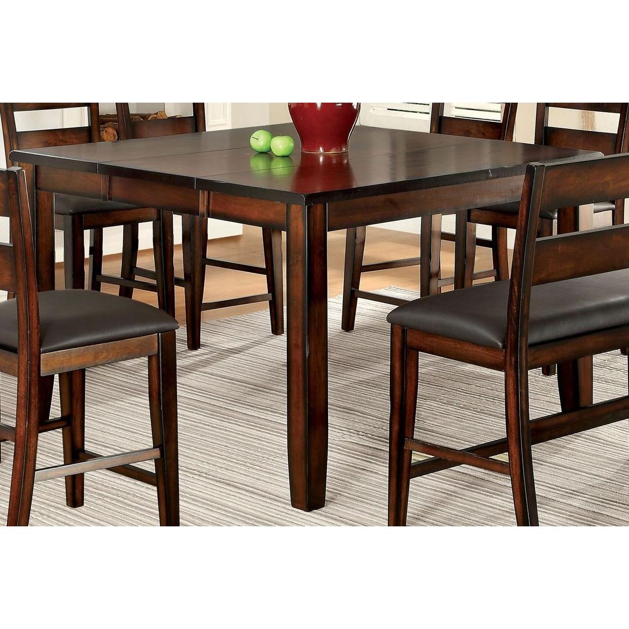 Furniture of America Dickinson CM3187PT Counter Height Table IMAGE 2