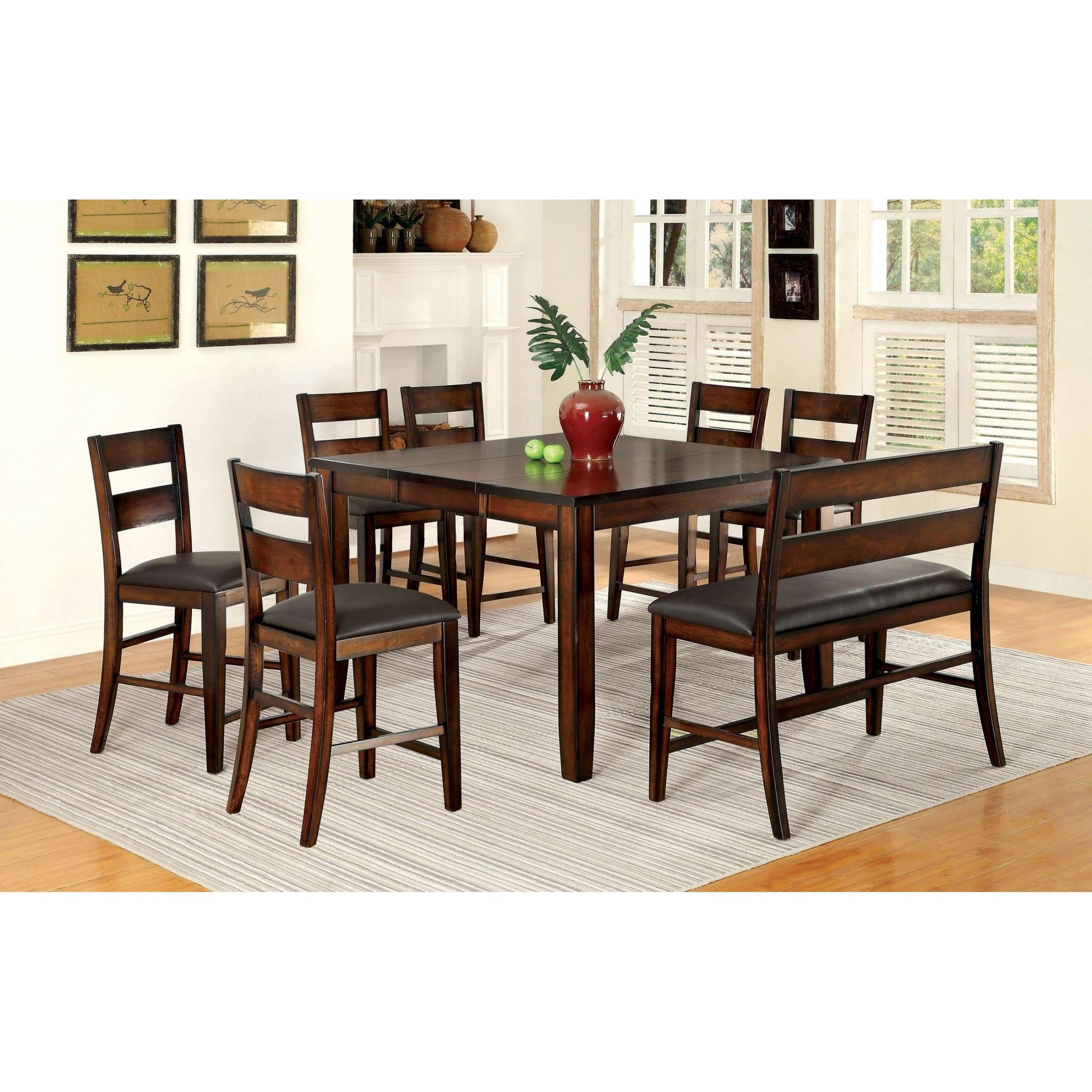 Furniture of America Dickinson CM3187PT Counter Height Table IMAGE 4