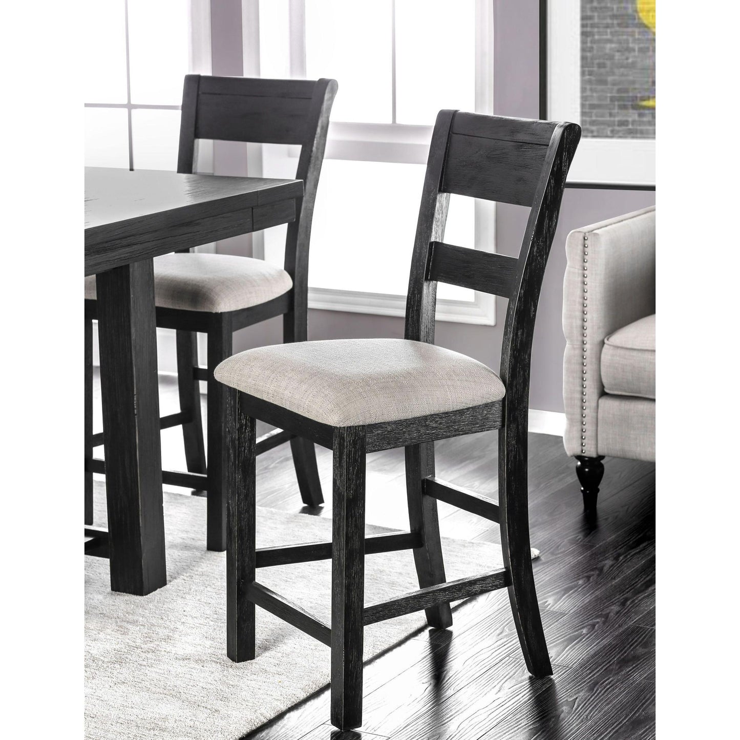  Furniture of America Thomaston Counter Height Dining Chair CM3543PC-2PK IMAGE 2