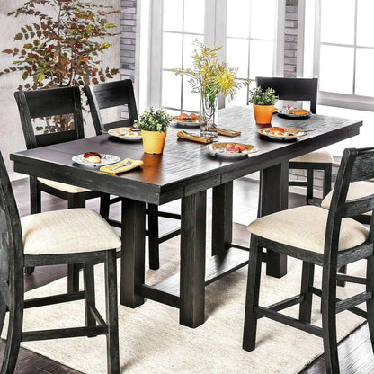  Furniture of America Thomaston Counter Height Dining Table with Trestle Base CM3543PT-TABLE IMAGE 1