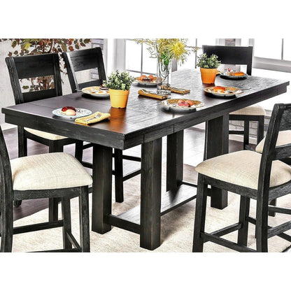  Furniture of America Thomaston Counter Height Dining Table with Trestle Base CM3543PT-TABLE IMAGE 2