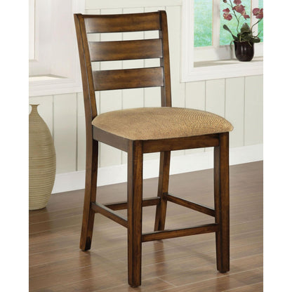  Furniture of America Priscilla Counter Height Dining Chair CM3111PC-DK-2PK IMAGE 1