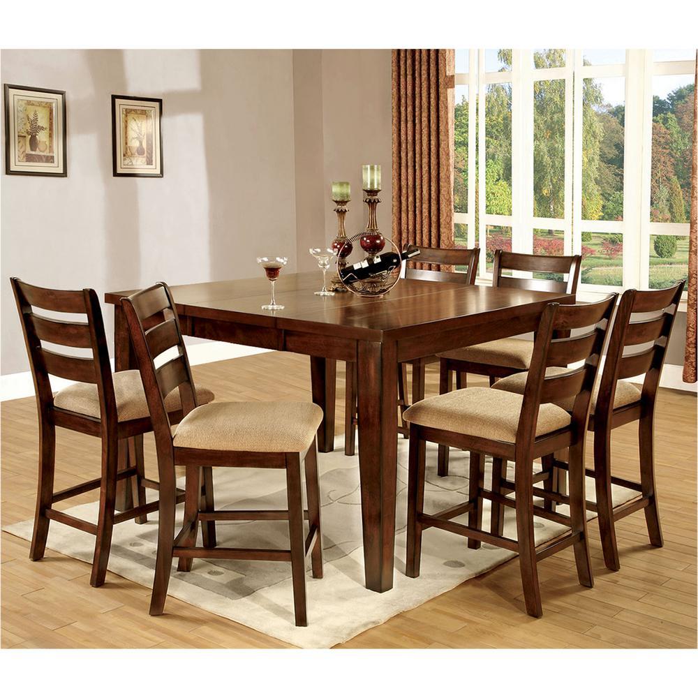  Furniture of America Priscilla Counter Height Dining Chair CM3111PC-DK-2PK IMAGE 3