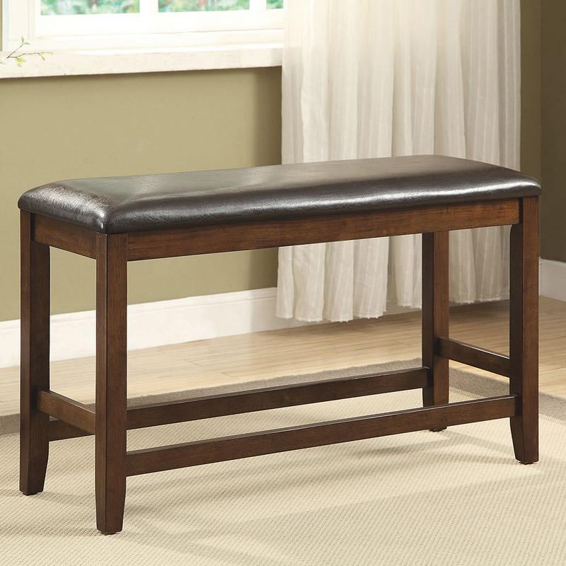  Furniture of America Brockton II Counter Height Bench CM3355PBN IMAGE 2