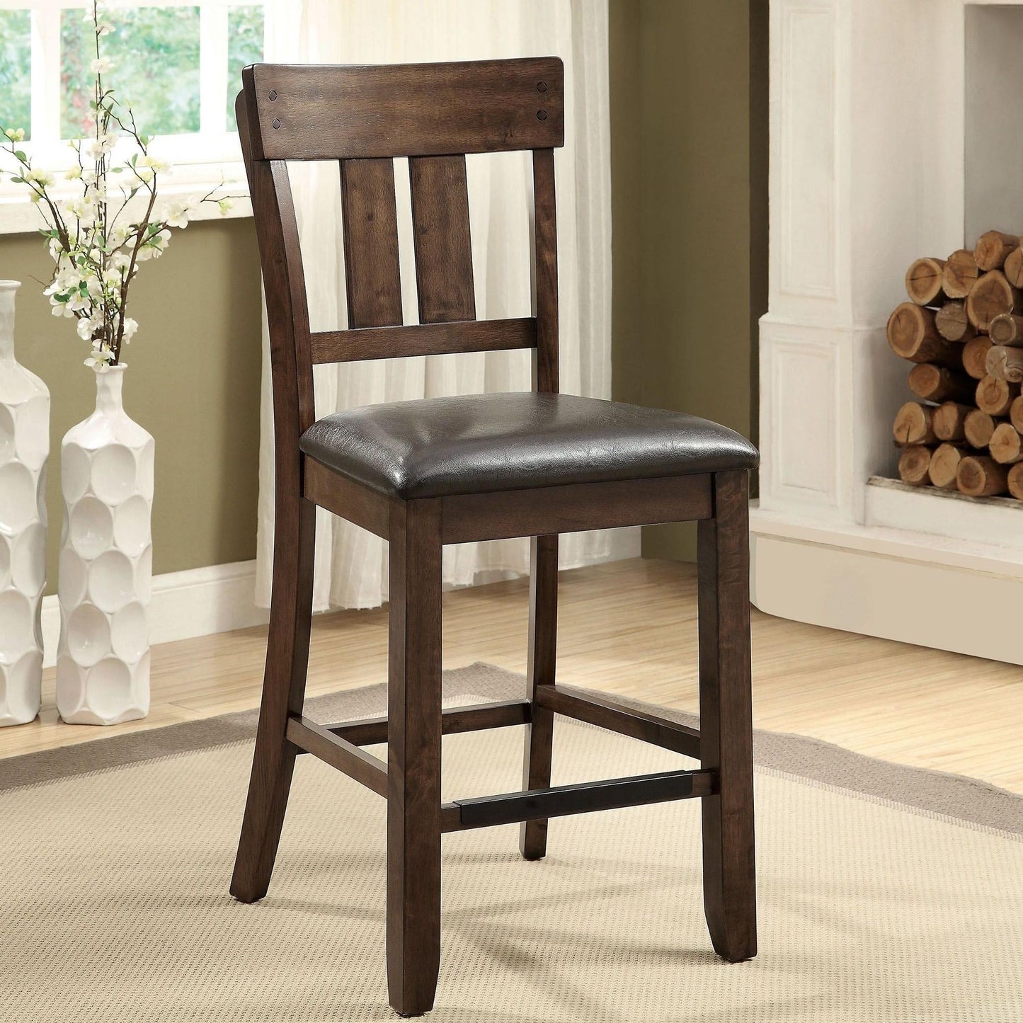  Furniture of America Brockton II Counter Height Dining Chair CM3355PC-2PK IMAGE 2