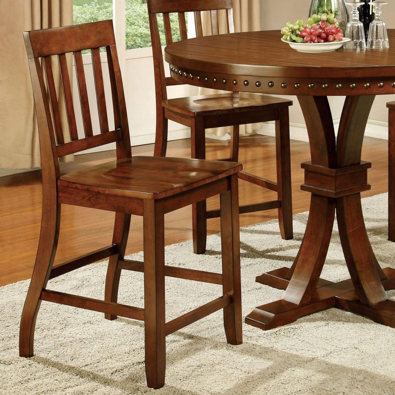  Furniture of America Foster II Counter Height Dining Chair CM3437PC-2PK IMAGE 1