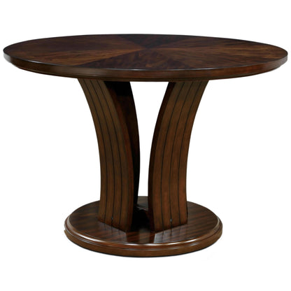  Furniture of America Round Montreal II Dining Table with Pedestal Base CM3711RPT-TABLE IMAGE 1