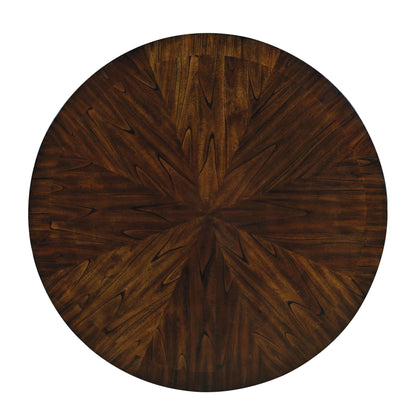  Furniture of America Round Montreal II Dining Table with Pedestal Base CM3711RPT-TABLE IMAGE 3