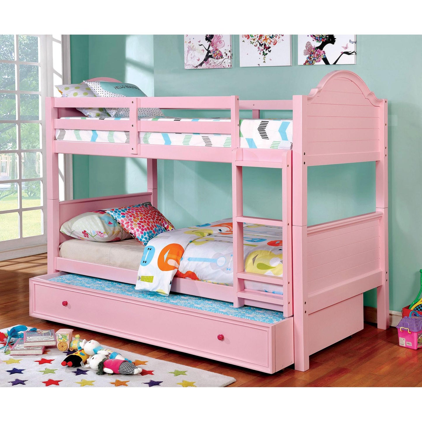  Furniture of America Kids Beds Bunk Bed CM-BK920PK-BED IMAGE 2
