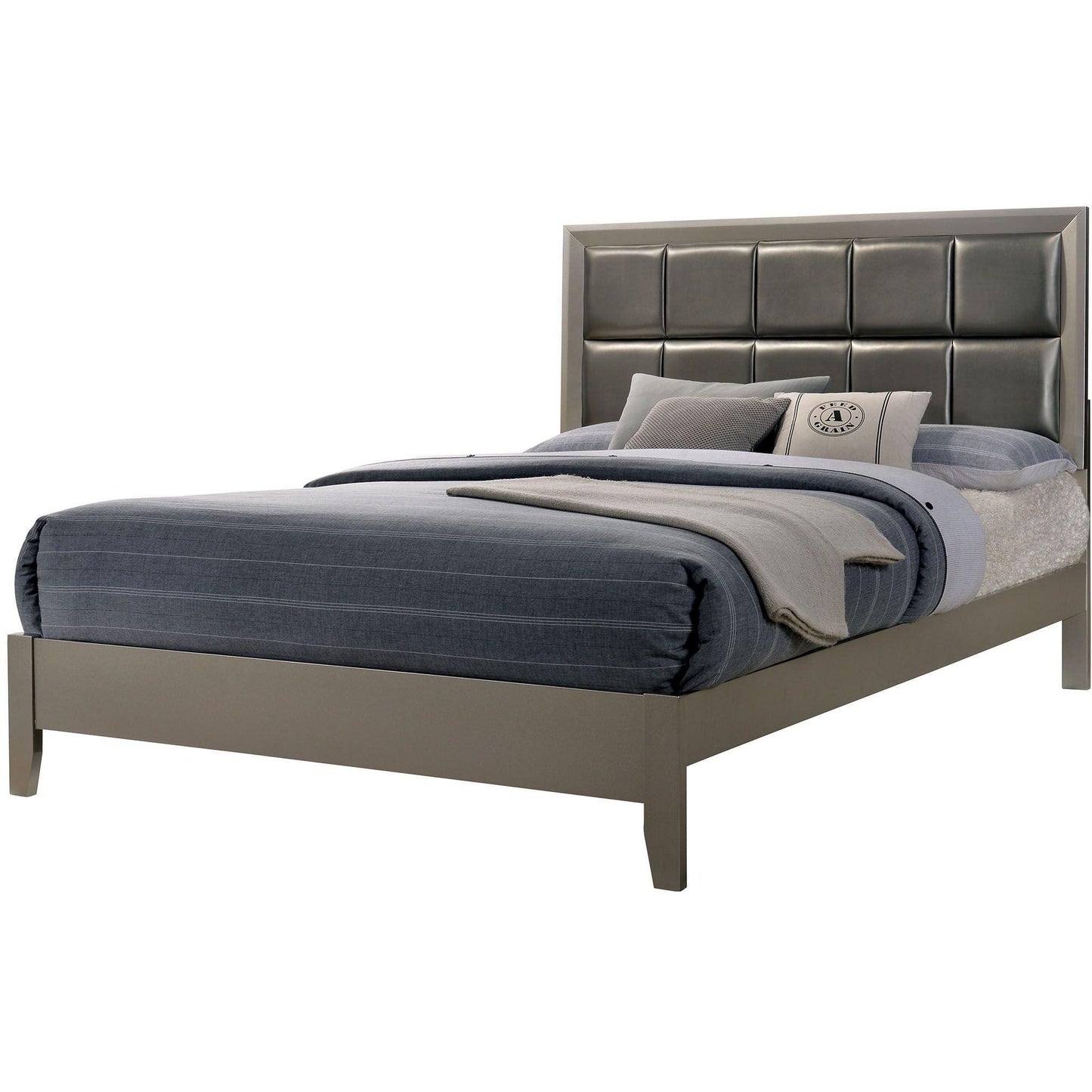  Furniture of America Blythe Queen Upholstered Panel Bed CM7869Q-BED IMAGE 1