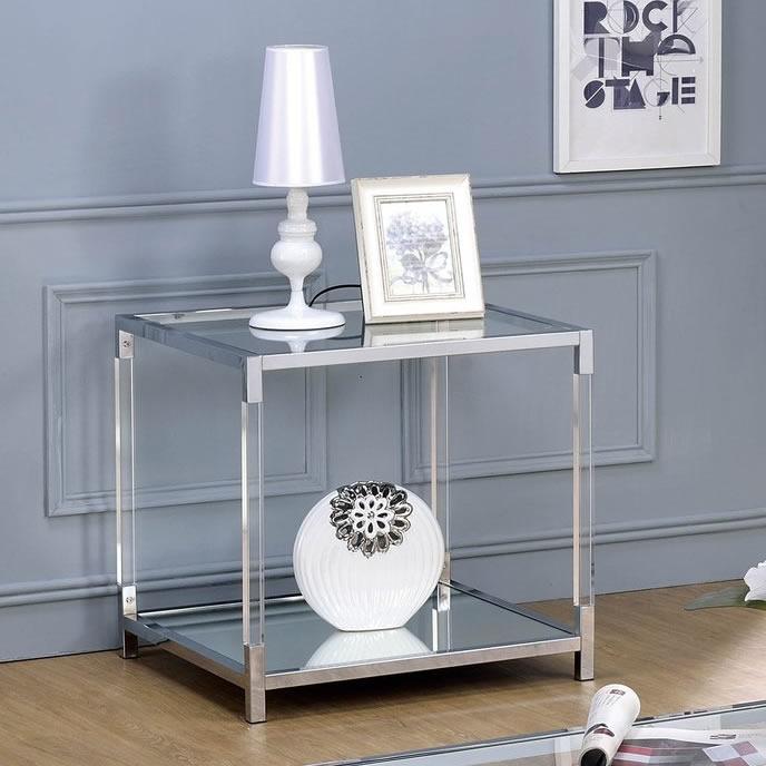 Furniture of America Ludvig End Table CM4153E IMAGE 1
