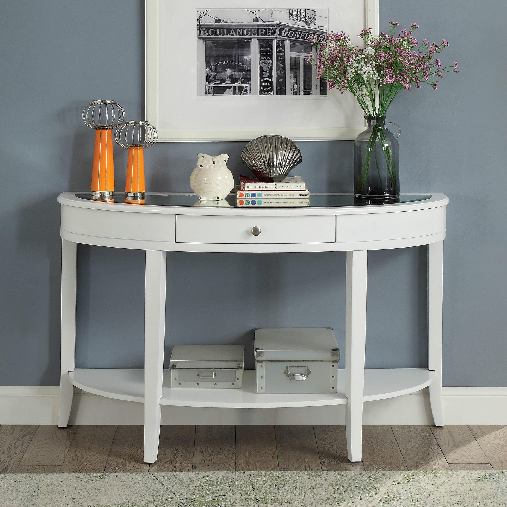  Furniture of America Silver Mist Sofa Table CM4950WH-S IMAGE 2