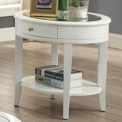  Furniture of America Silver Mist End Table CM4950WH-E IMAGE 1