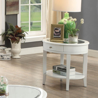  Furniture of America Silver Mist End Table CM4950WH-E IMAGE 2