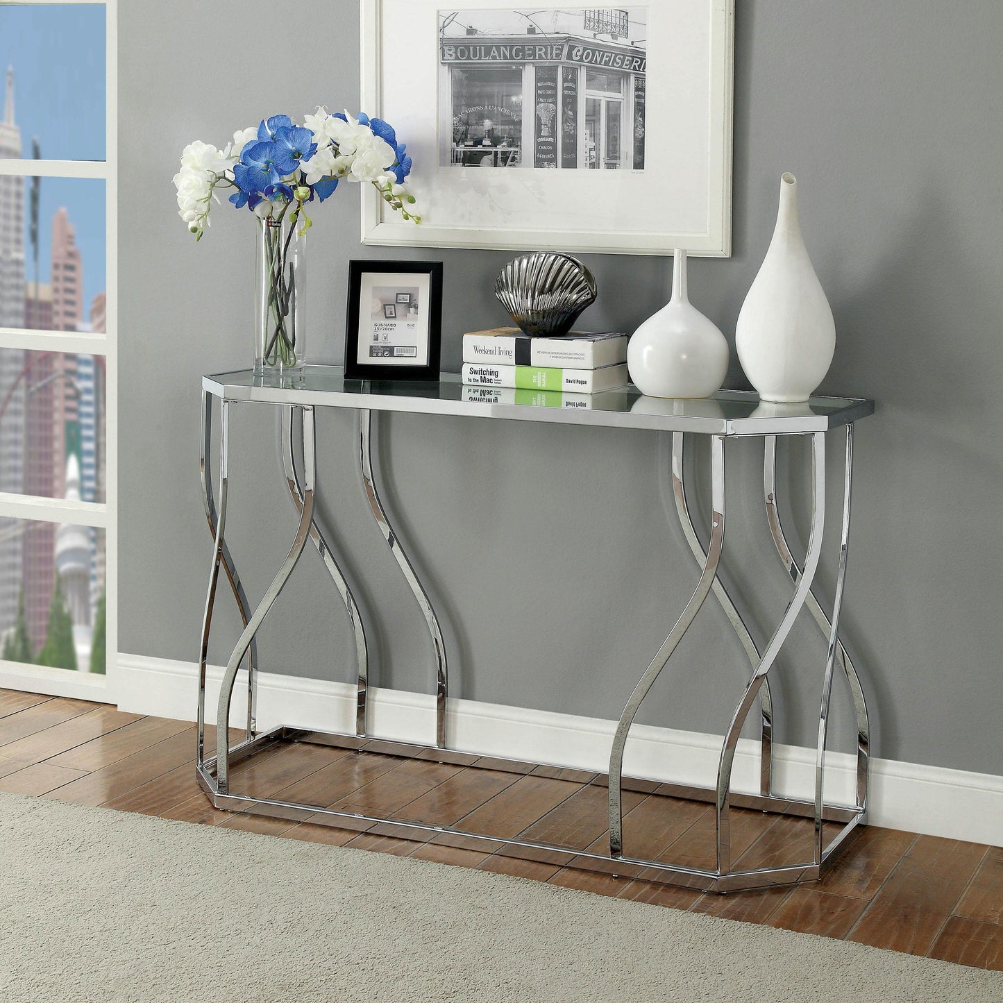 Furniture of America Evaline Sofa Table CM4158S-PK IMAGE 3