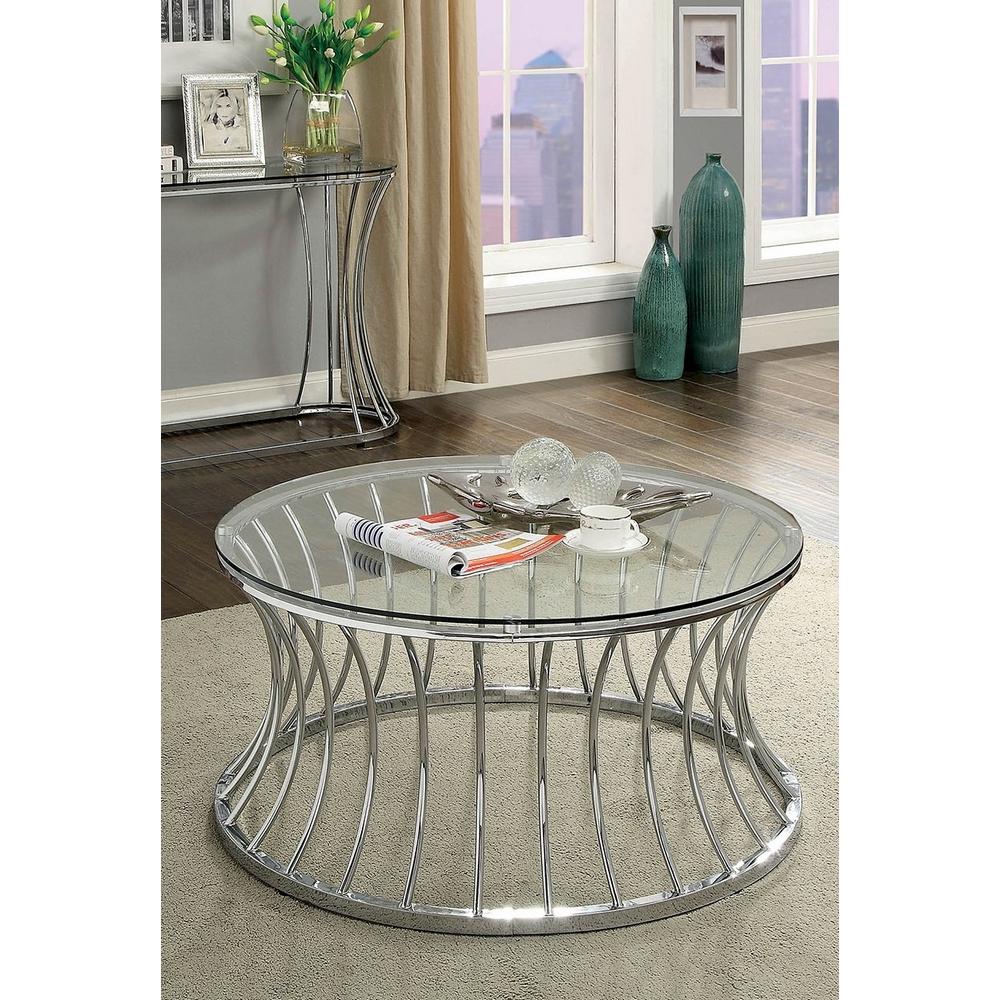  Furniture of America Esme Coffee Table CM4172C-PK IMAGE 3