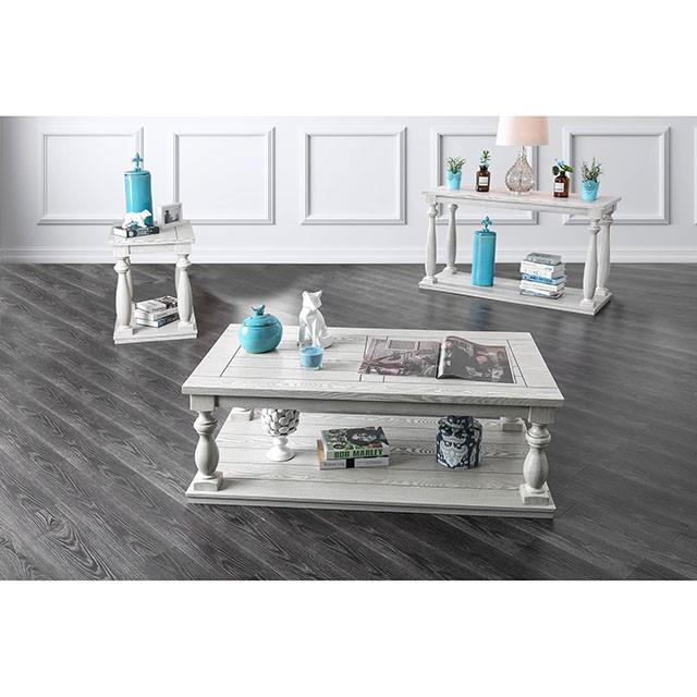  Furniture of America Arlington End Table CM4520E IMAGE 1