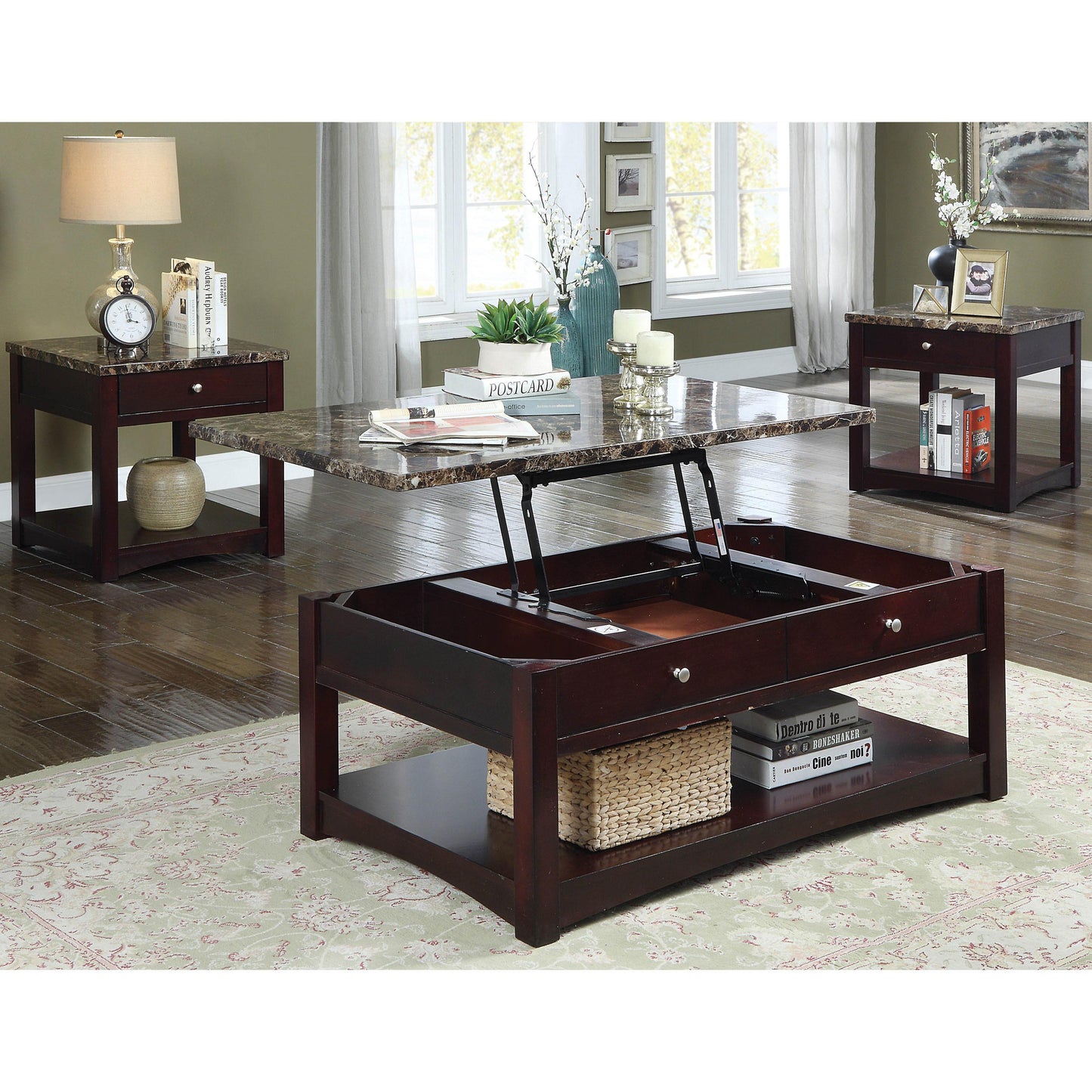  Furniture of America Cass End Table CM4174E IMAGE 4
