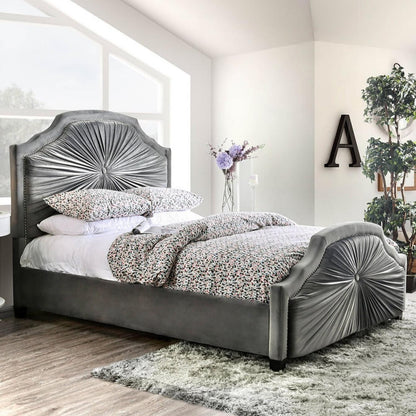  Furniture of America Coraline Queen Upholstered Platform Bed CM7398Q-BED IMAGE 2