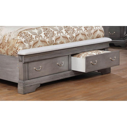  Furniture of America Merida Queen Platform Bed with Storage CM7504GY-Q-BED IMAGE 5