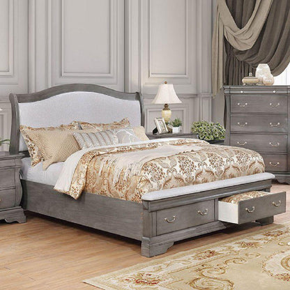  Furniture of America Merida King Platform Bed with Storage CM7504GY-EK-BED IMAGE 2
