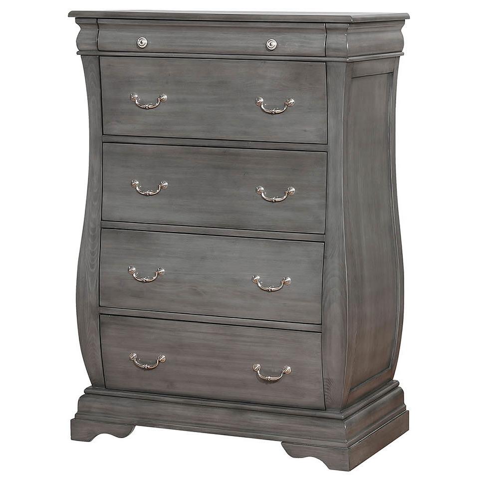  Furniture of America Brunswick 5-Drawer Chest CM7503GY-C IMAGE 1