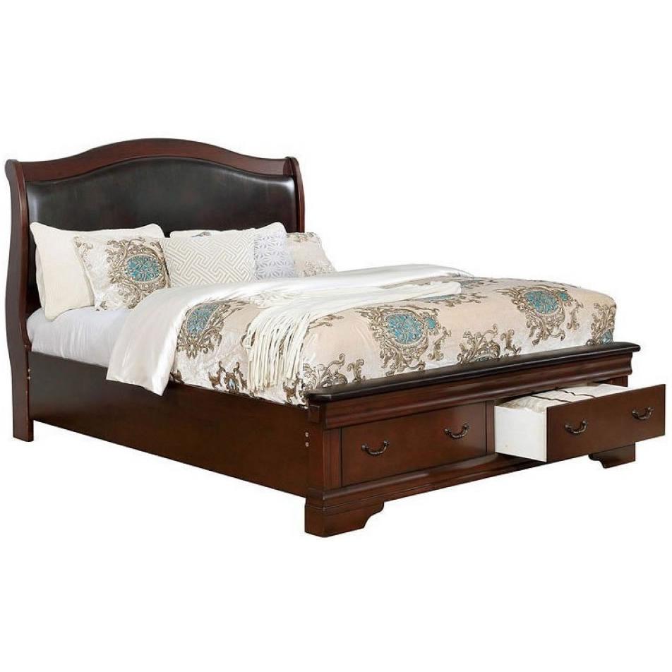  Furniture of America Merida Queen Platform Bed with Storage CM7504CH-Q-BED IMAGE 1